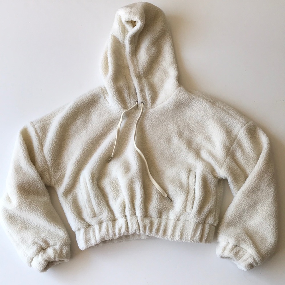 Tulsarosa cropped Sherpa hoodie